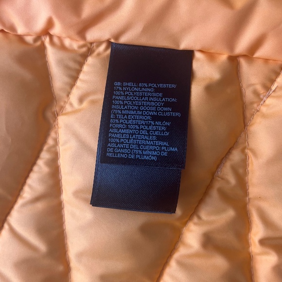 The North Face Aconcagua Down Vest 550 Orange Sherbert Nasturtium Gilet Smal - Picture 9 of 11